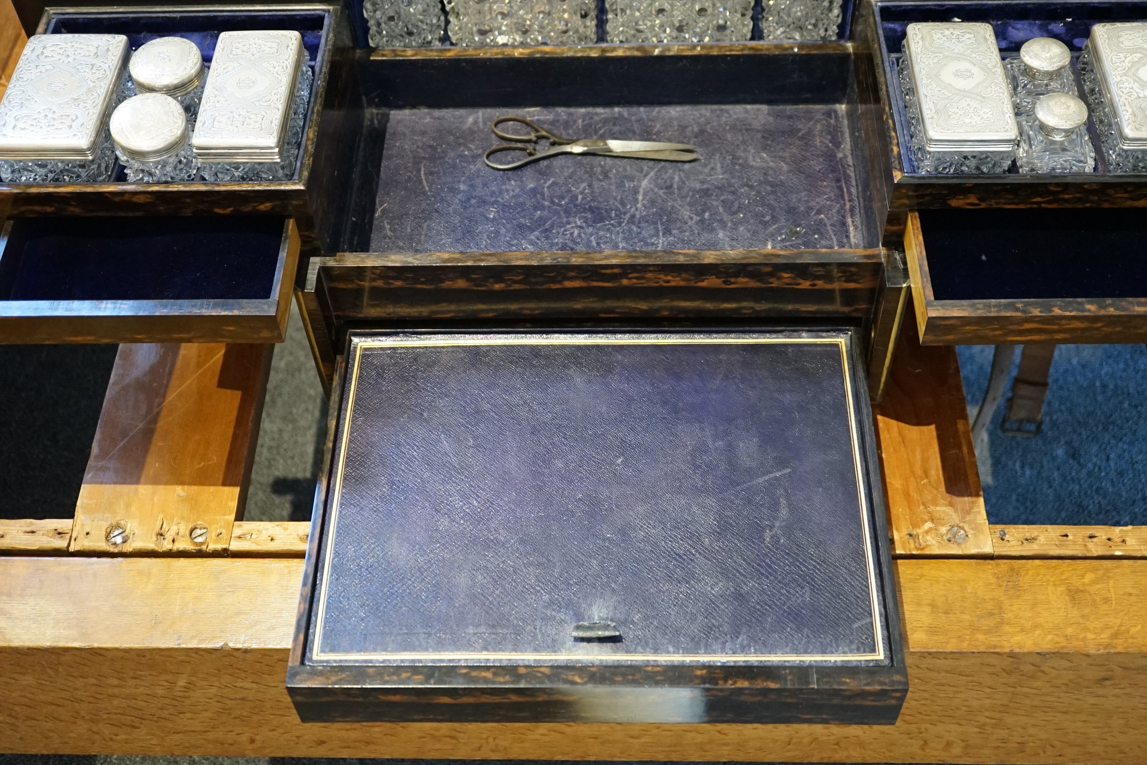 A 20th century Indian white metal rounded rectangular tea tray